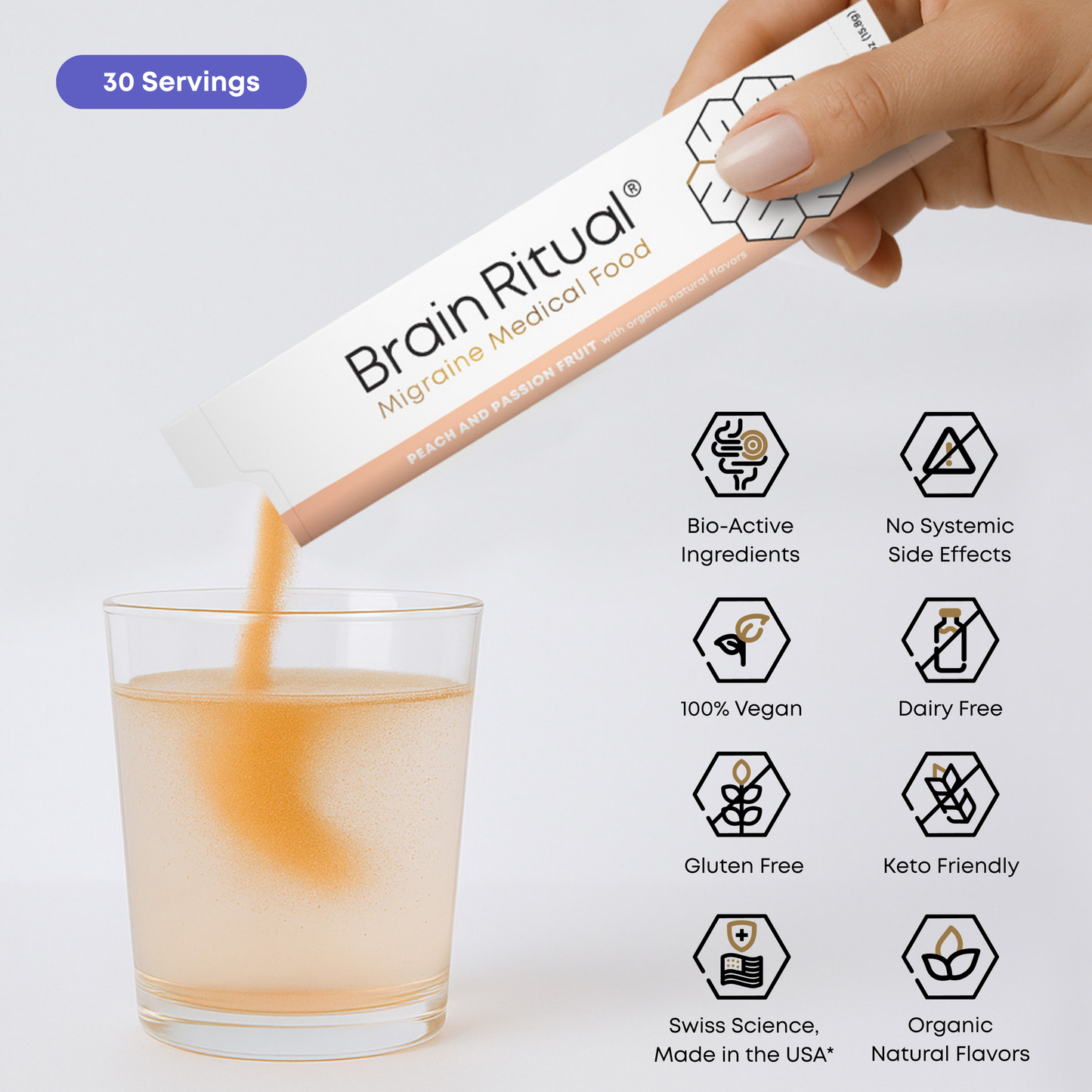 Brain Ritual® - Migraine Medical Food - 30 Servings