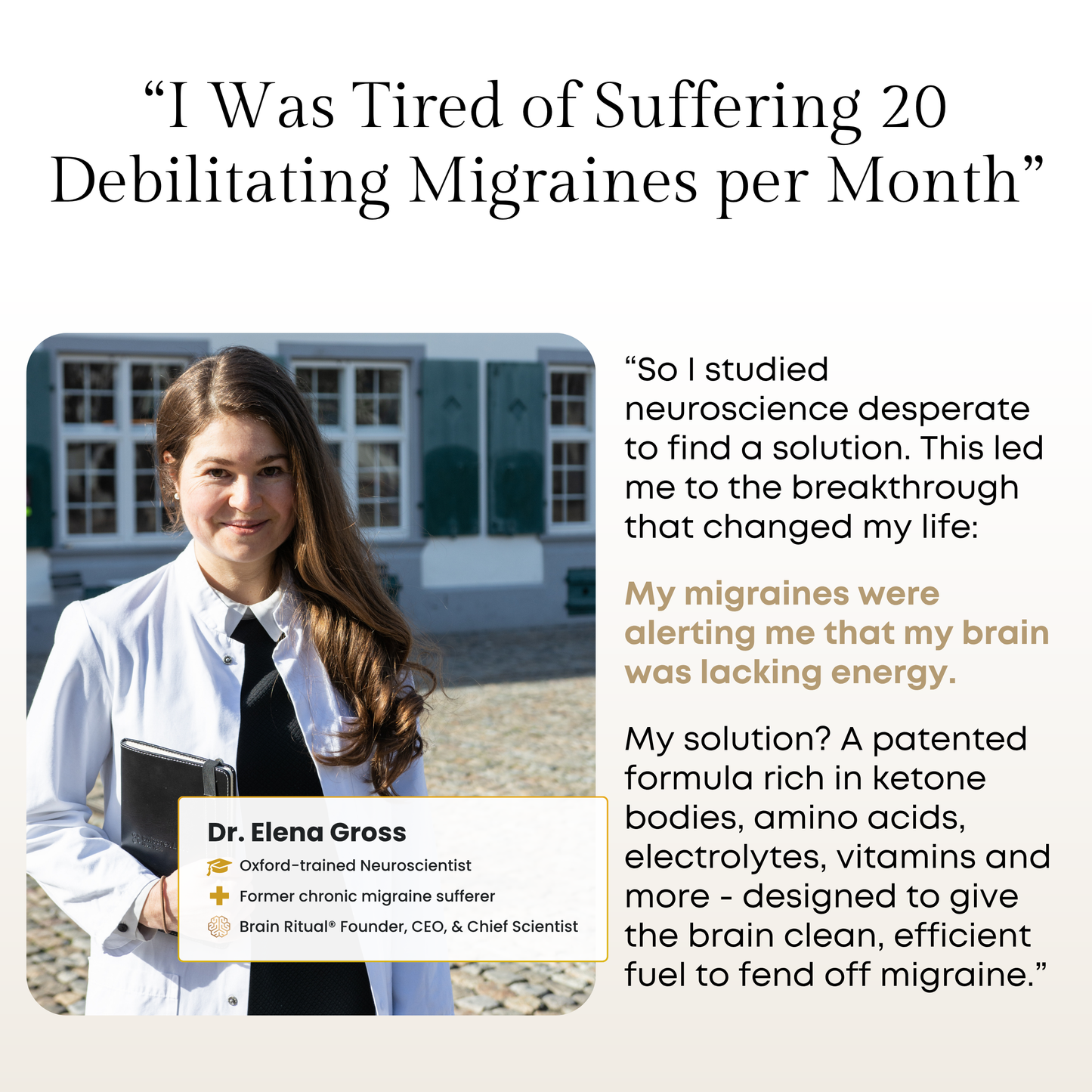 Brain Ritual® - Migraine Medical Food - 60 Servings