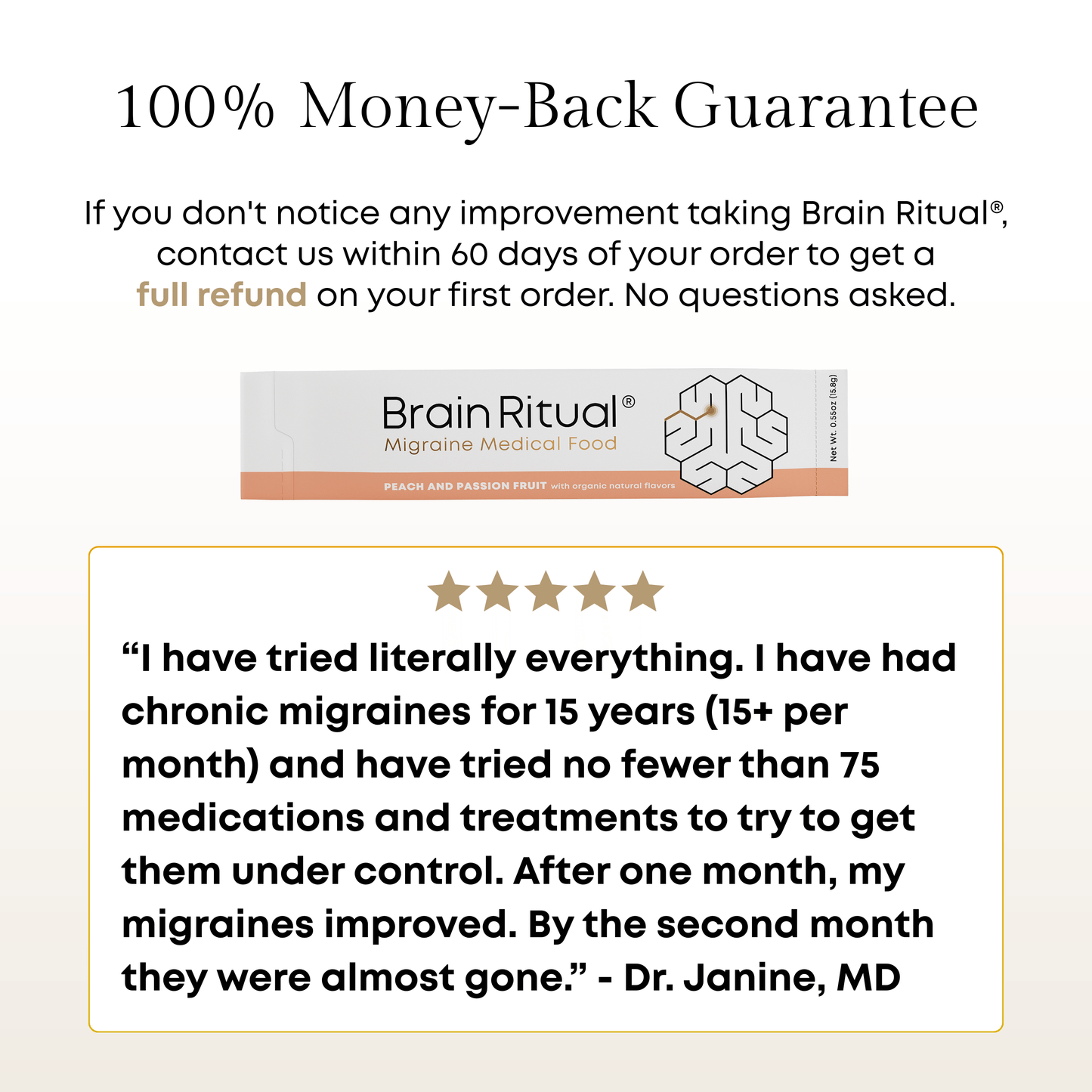 Brain Ritual® - Migraine Medical Food - 60 Servings