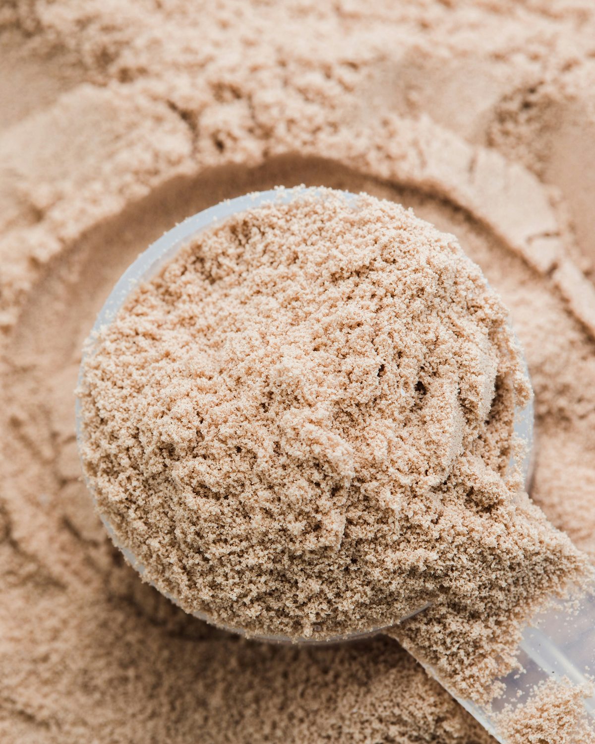 Scoop of amino acid powder