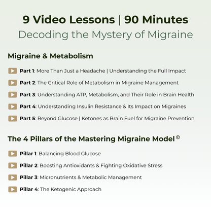 Metabolic Migraine 101 with Neuroscientist Elena Gross, PhD