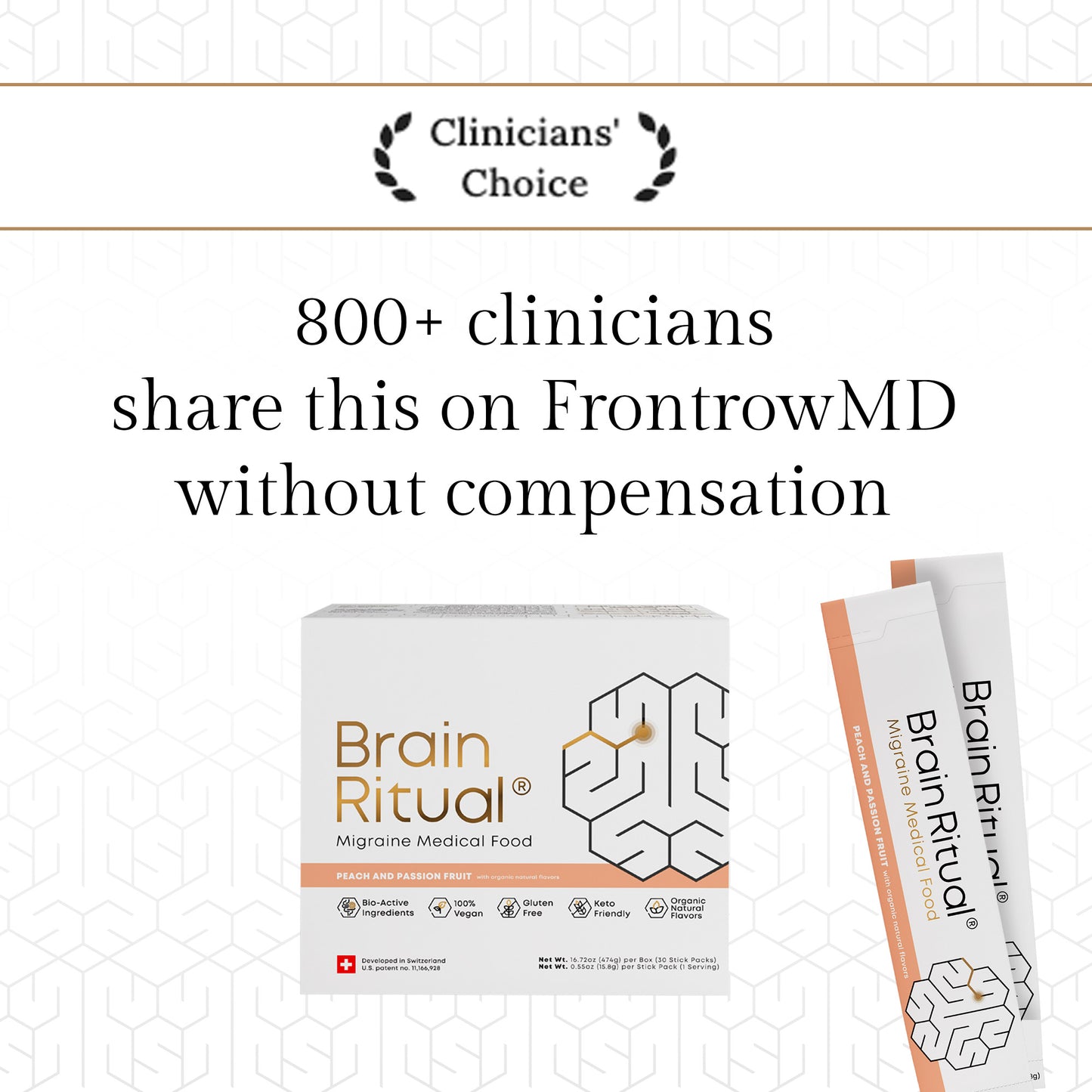 Brain Ritual® - Migraine Medical Food - 30 Servings