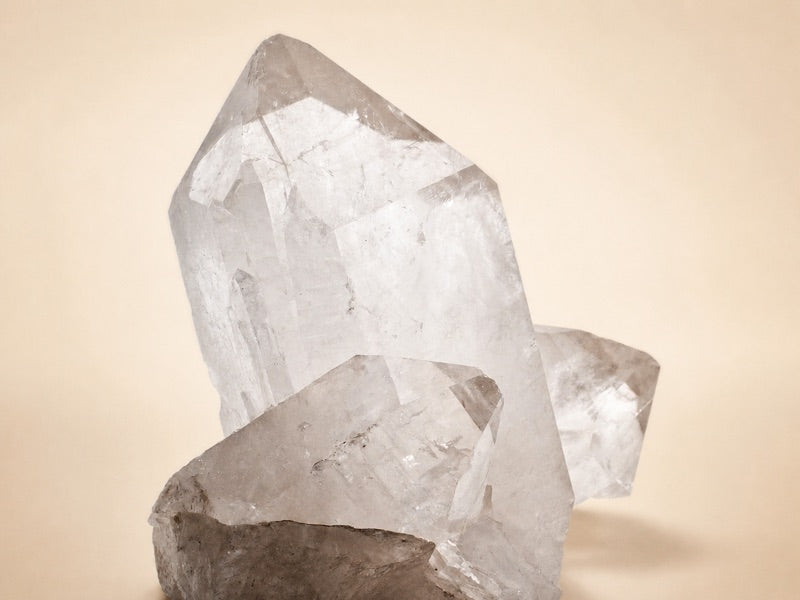 Clear mineral crystal