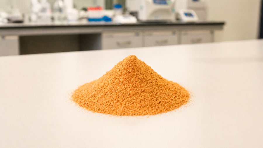 Mound of Brain Ritual medical food powder on lab bench