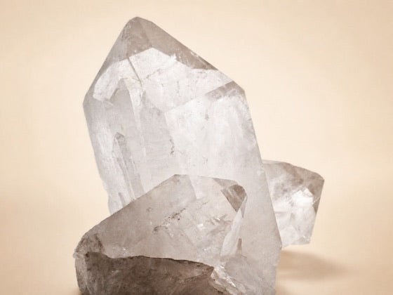 Clear mineral crystals